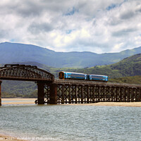 Buy canvas prints of Barmouth Railway Bridge in Wales by Philip Brown