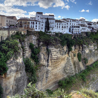 Buy canvas prints of Rhonda's Bridge and Gorge in Spain - Panorama by Philip Brown