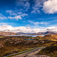 Buy canvas prints of The Torridon Mountains by David Brookens