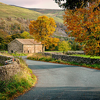 Buy canvas prints of A Barn in Langstrothdale. by David Brookens
