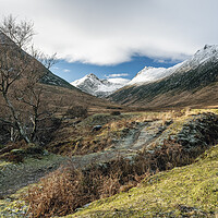 Buy canvas prints of The Mine in Glen Sannox by David Brookens
