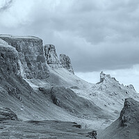 Buy canvas prints of Quiraing Monochrome by Duncan Loraine