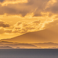 Buy canvas prints of Dusk over Harris from Skye by Duncan Loraine