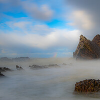 Buy canvas prints of Bow Fiddle Rock by Duncan Loraine