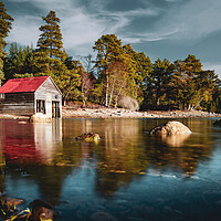Buy canvas prints of Enchanting Boathouse on Loch Vaa by Duncan Loraine