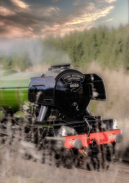 Flying Scotsman 60103 Picture Board by Duncan Loraine