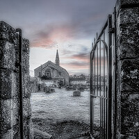 Buy canvas prints of Graveyard and Church by Duncan Loraine