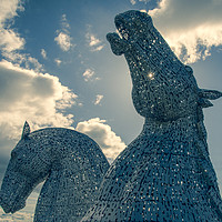 Buy canvas prints of The Kelpies by Duncan Loraine