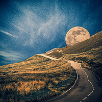 Buy canvas prints of A Road to the Moon by Duncan Loraine