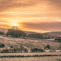 Buy canvas prints of Sunset over South Lanarkshire by Duncan Loraine