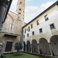 Buy canvas prints of Badia Fiorentina - Monastery in Florence, Italy by Sergio Delle Vedove