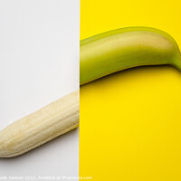 Buy canvas prints of Banana cut by Sergio Delle Vedove