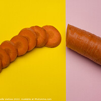 Buy canvas prints of Carrot slices by Sergio Delle Vedove