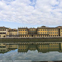 Buy canvas prints of The palaces on the banks of the Arno River in Florence, Italy by Sergio Delle Vedove