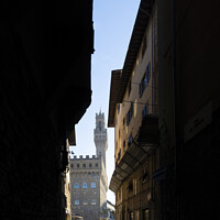 Buy canvas prints of Palazzo Vecchio medieval building in Florence, Italy by Sergio Delle Vedove