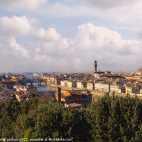 Buy canvas prints of Panoramic view of Florence, Ital,y by Sergio Delle Vedove