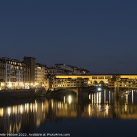 Buy canvas prints of ponte vecchio bridge at sunset in Florence, Italy by Sergio Delle Vedove