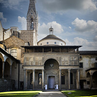 Buy canvas prints of Large cloister in the Santa Croce church in Florence, Italy by Sergio Delle Vedove