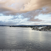 Buy canvas prints of Oslo fjord in Norway at sunset by Sergio Delle Vedove