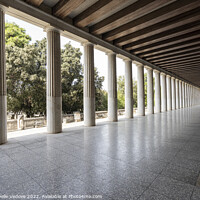 Buy canvas prints of The ancient Agora in Athens, Greece by Sergio Delle Vedove