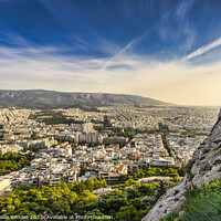 Buy canvas prints of aerial view of Athens, Greece by Sergio Delle Vedove