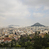 Buy canvas prints of Lycabettus hill in Athens, Greece by Sergio Delle Vedove