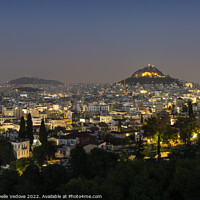 Buy canvas prints of Lycabettus Hill in Arthens, Greece by Sergio Delle Vedove