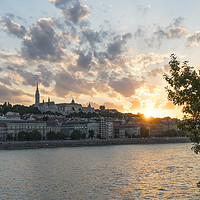 Buy canvas prints of The sunset in Budapest by Sergio Delle Vedove