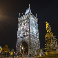 Buy canvas prints of Old town tower in Prague by Sergio Delle Vedove