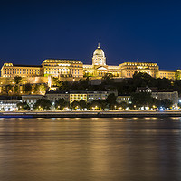 Buy canvas prints of Panoramic view of the castle in Budapest by Sergio Delle Vedove