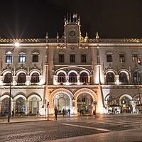Buy canvas prints of Rossio railways station in Lisbon by Sergio Delle Vedove