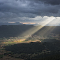 Buy canvas prints of The sunrays through the clouds by Sergio Delle Vedove