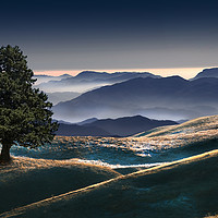 Buy canvas prints of the panorama of the mountains by Sergio Delle Vedove