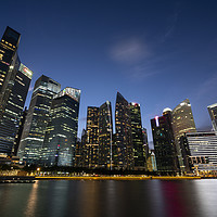 Buy canvas prints of Skyscapers in Singapore by Sergio Delle Vedove