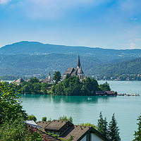 Buy canvas prints of Wortersee lake, Austria by Sergio Delle Vedove