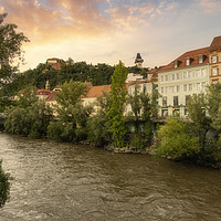 Buy canvas prints of Panoramic view of Graz by Sergio Delle Vedove