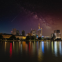 Buy canvas prints of A night view of Frankfurt by Sergio Delle Vedove