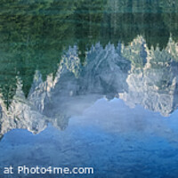 Buy canvas prints of Mountains reflection on the lake  by Sergio Delle Vedove