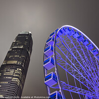 Buy canvas prints of Ferris wheel in Hong Kong by Sergio Delle Vedove