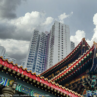 Buy canvas prints of Wong Tai Sin temple in Hong Kong  by Sergio Delle Vedove
