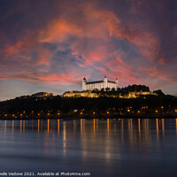 Buy canvas prints of Bratislava castle at sunset by Sergio Delle Vedove