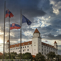 Buy canvas prints of The Bratislava castle at sunset  by Sergio Delle Vedove