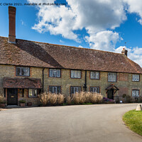 Buy canvas prints of Cowdray Cottages by Stuart C Clarke
