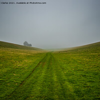 Buy canvas prints of Arundel fog by Stuart C Clarke