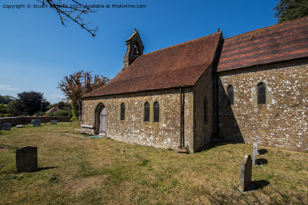 Barlavington church Picture Board by Stuart C Clarke