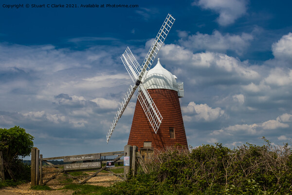 Halnaker windmill Picture Board by Stuart C Clarke