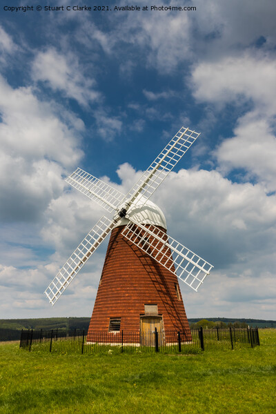 Halnaker windmill Picture Board by Stuart C Clarke