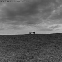 Buy canvas prints of The lone bench by Stuart C Clarke