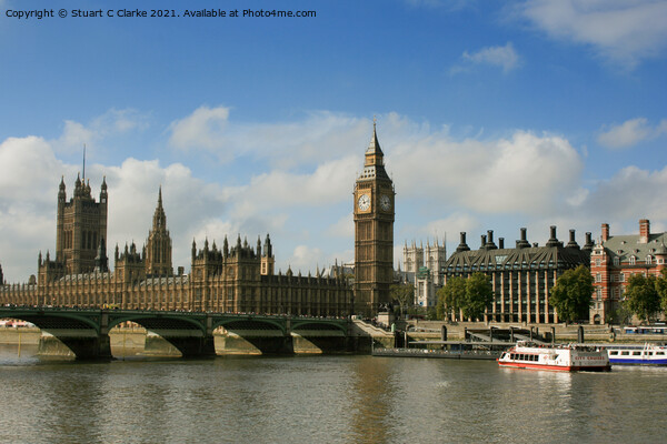Palace of Westminster Picture Board by Stuart C Clarke