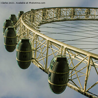 Buy canvas prints of London Eye by Stuart C Clarke